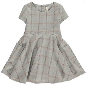 Vignette plaid twirl dress